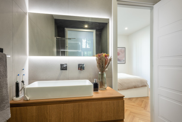 Casa smart per una giovane famiglia | 150 mq contemporary-bathroom