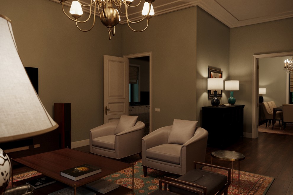 Дизайн-проект загородного дома в стиле Тиффани