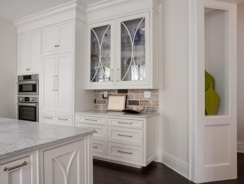 This is an example of a transitional kitchen in Richmond.