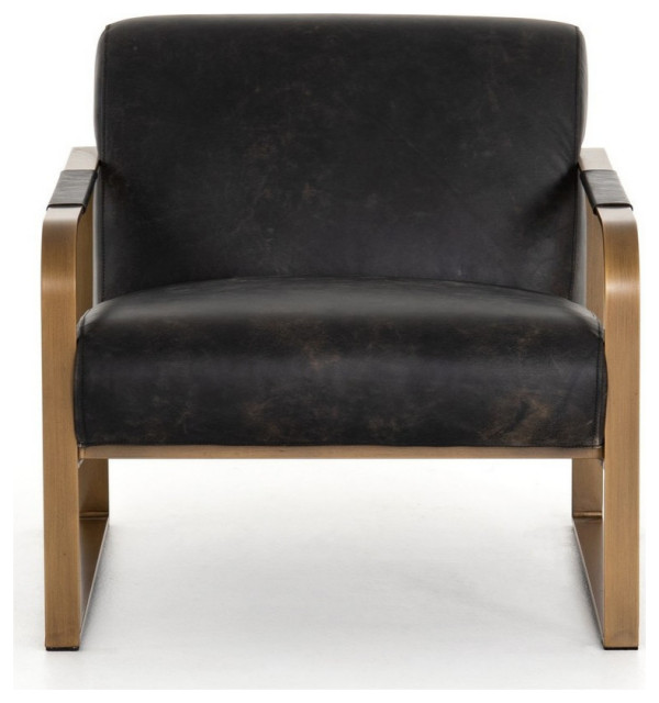 Quentin Rialto Ebony Chair Contemporary Armchairs And Accent Chairs