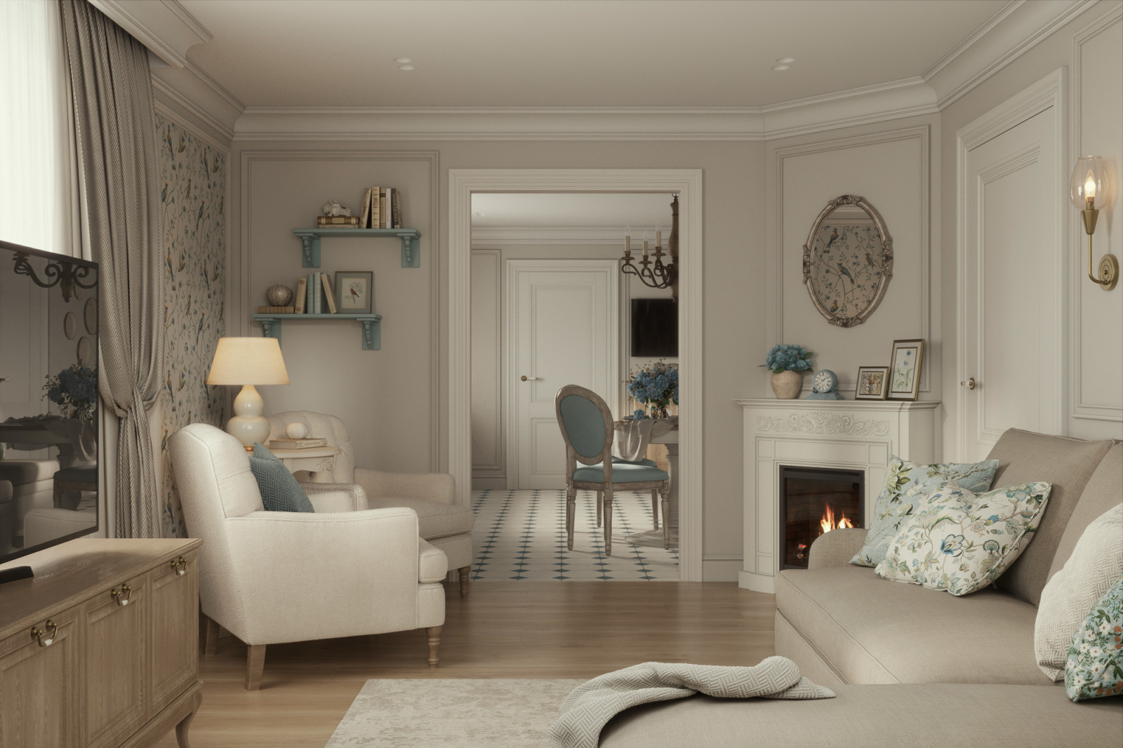 Дом в стиле прованс г. Бирюч (80 кв.м.)