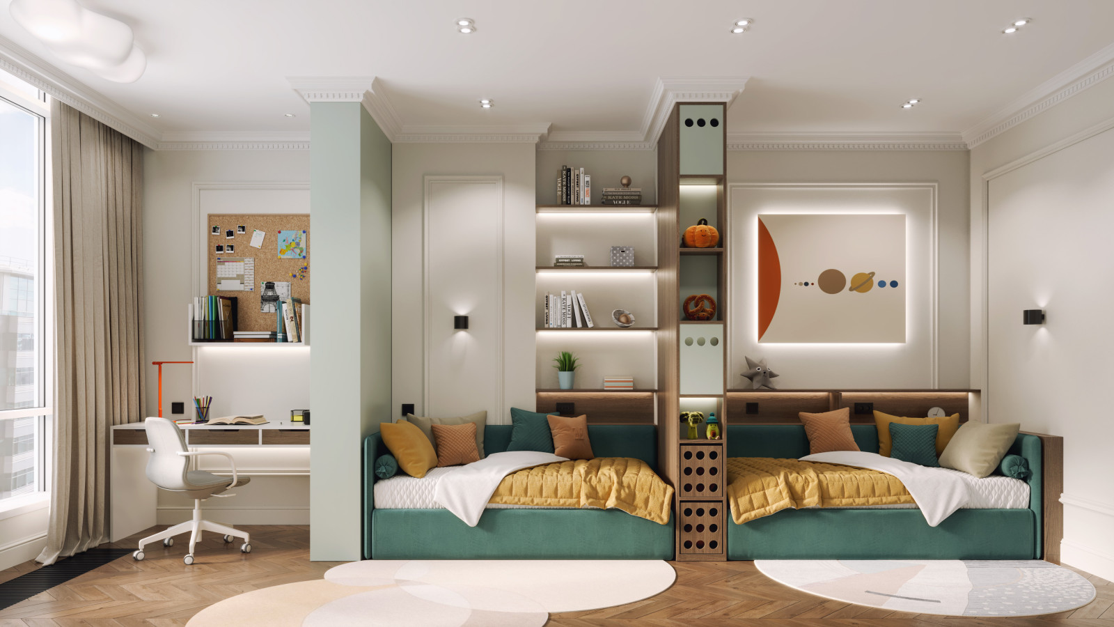 Проект: ЖК Лица, двухуровневая квартира