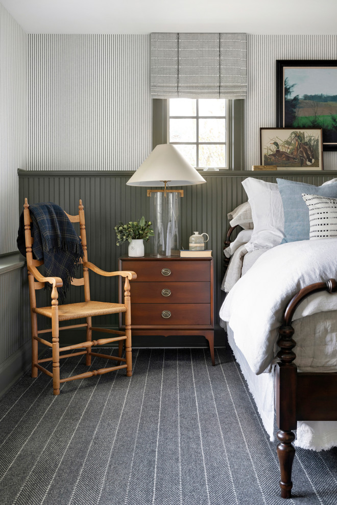 Design ideas for a country bedroom in Minneapolis.