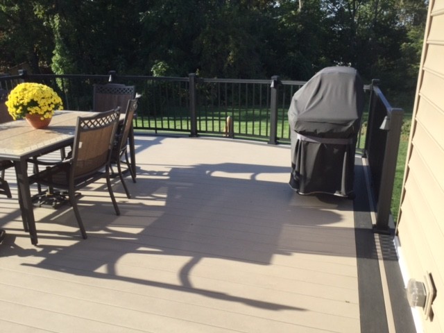 Interlocking Concrete Patio/Composite Deck