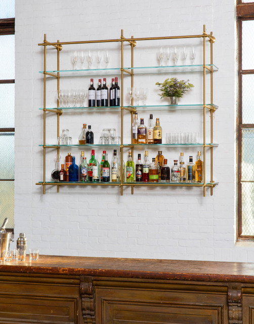 2 Bay Collector's Shelving Unit Rétro Bar de Salon Philadelphie