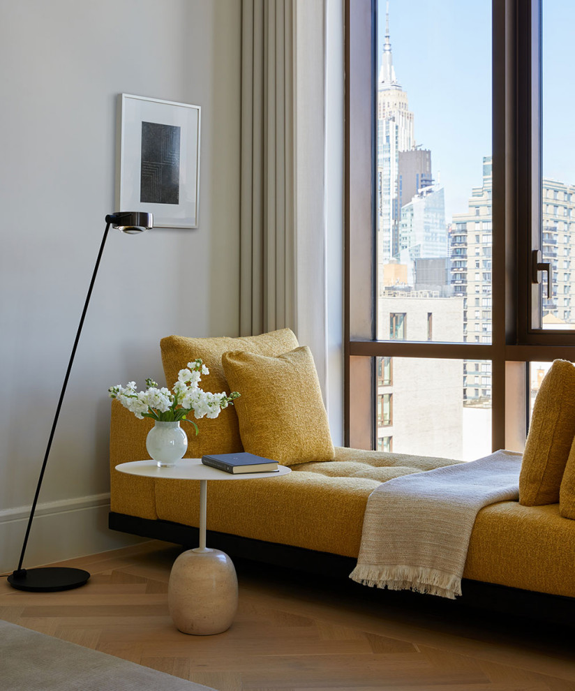 Trendy home design photo in New York