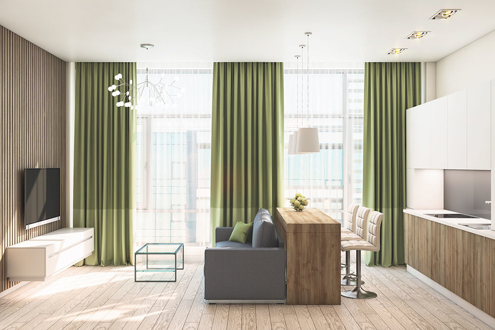 Квартира 40м2 в стиле минимализм.