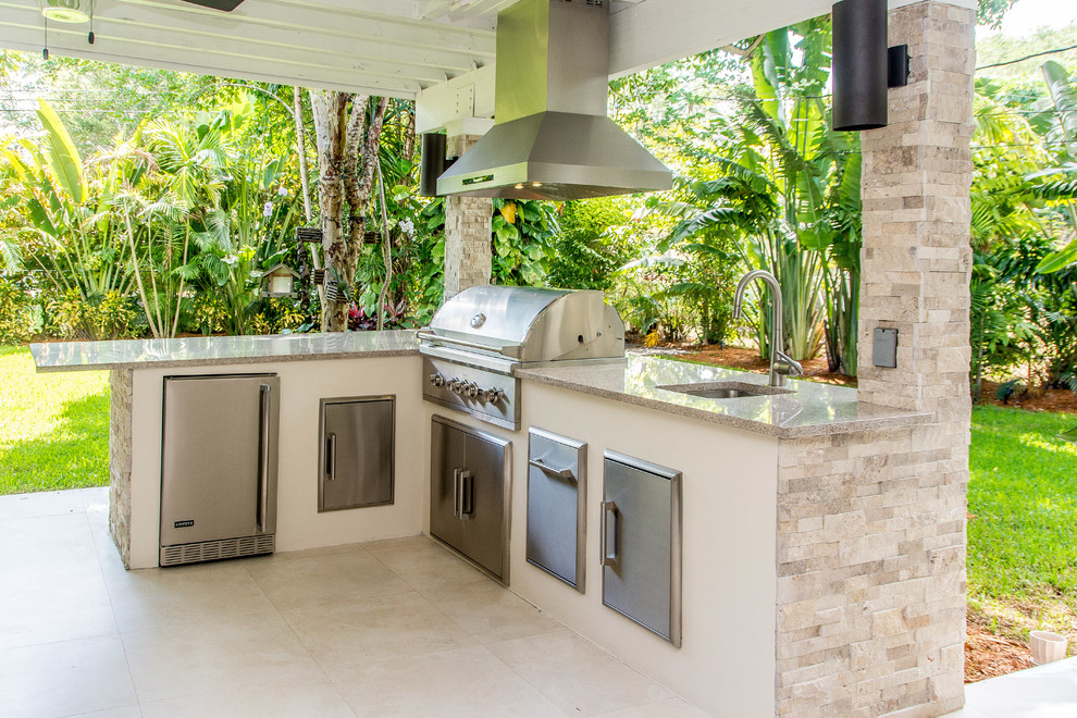 Modern Miami Outdoor Kitchen Modern Kitchen Miami by Habify