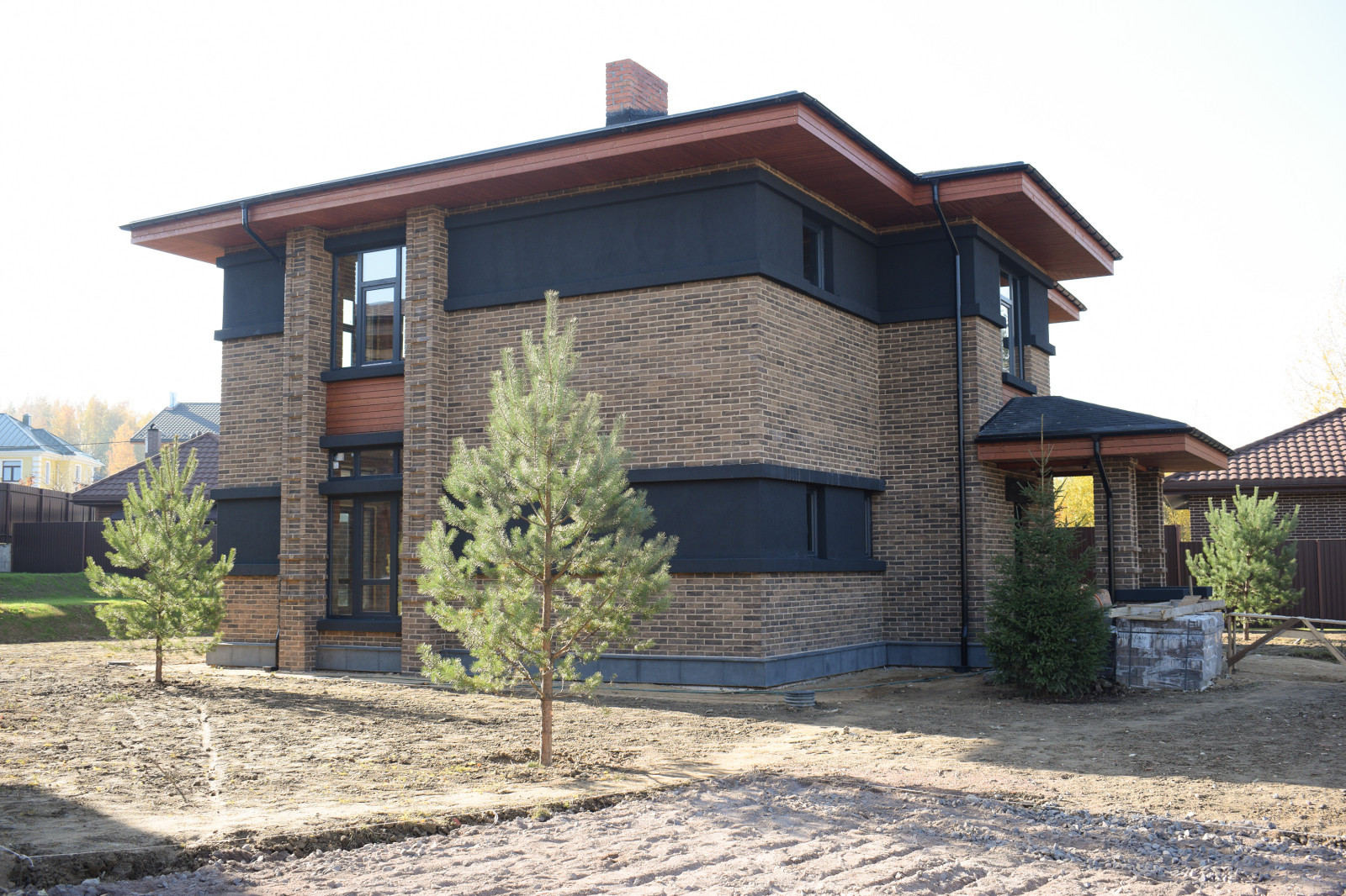 Загородный дом из кирпича в КП "Охтинское раздолье", Санкт-Петербург