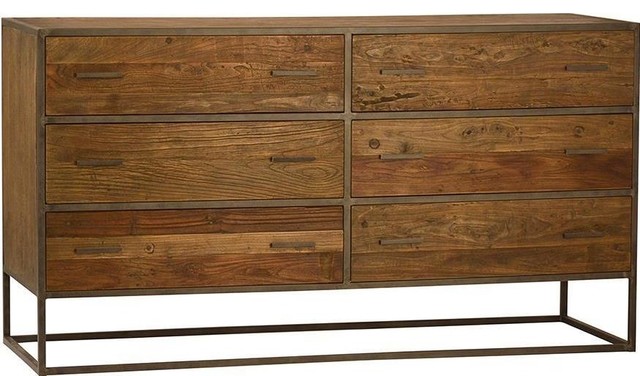 Sideboard Mid Burnt Oak Light Rustic Black Industrial Dressers