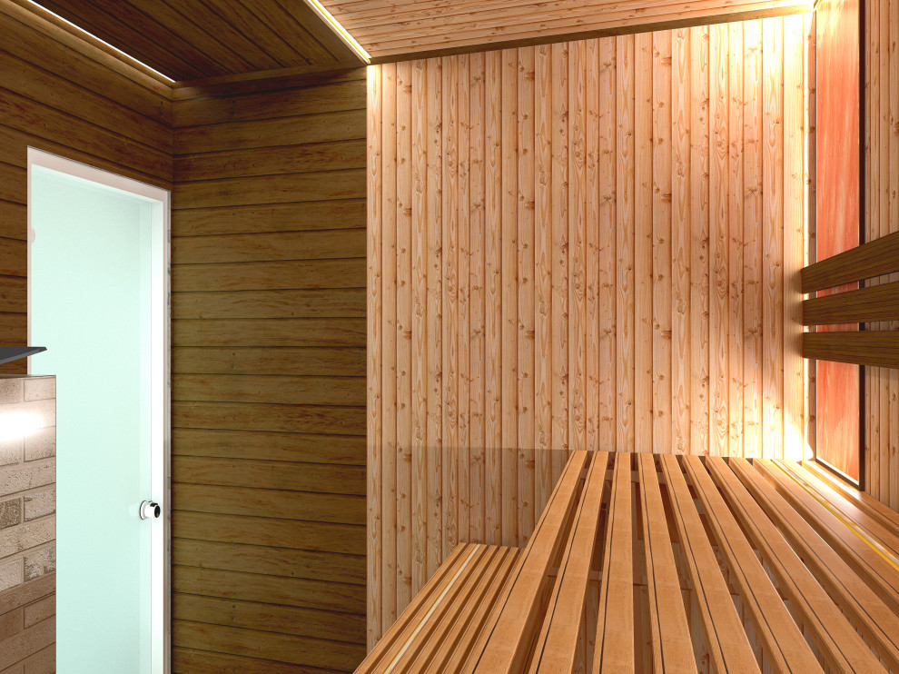 Дизайн проект коммерческого помещения с авторским надзором Сауна "Fun"