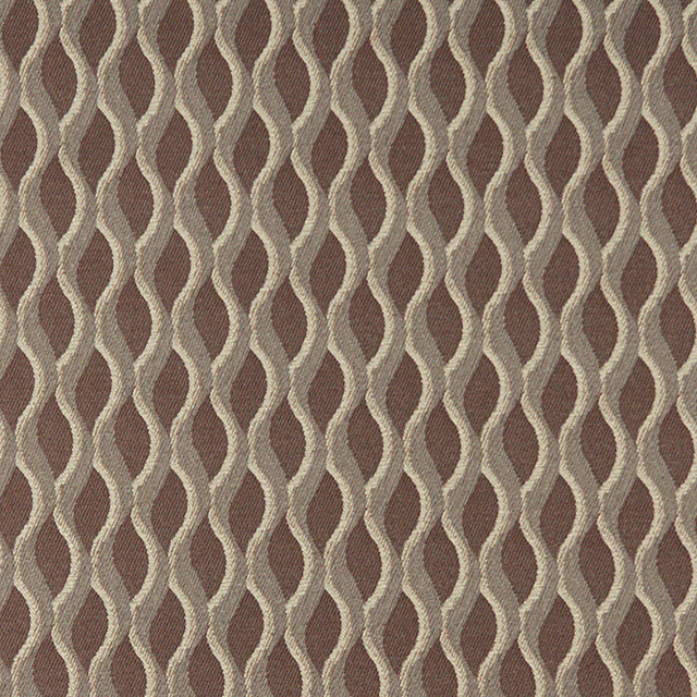 Brown Grey And Off White Wavy Striped Durable Upholstery Fabric By Wavy Striped Durable Upholstery Fabric