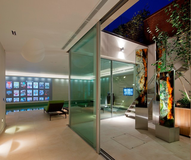Lightwell Entry contemporary-pools-and-hot-tubs