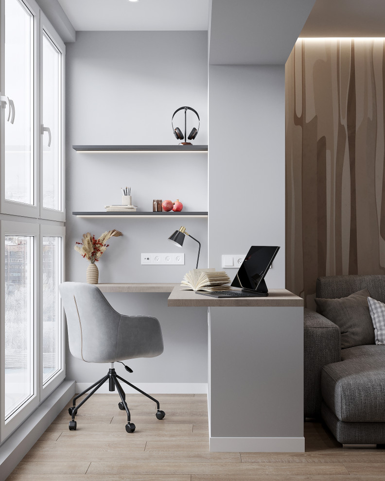 Дизайн-проект квартиры с детской и кабинетом