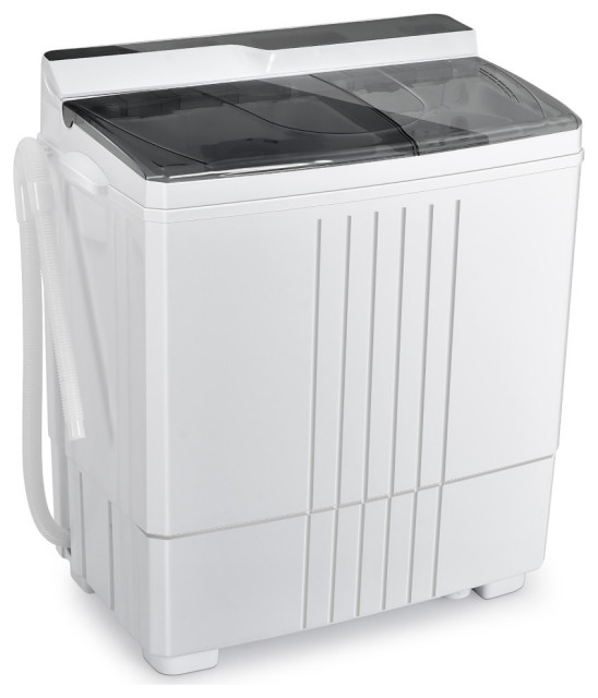 Costway 21LBS Portable Compact Mini Twin Tub Washing Machine Drain Pump Spinner Eclectic