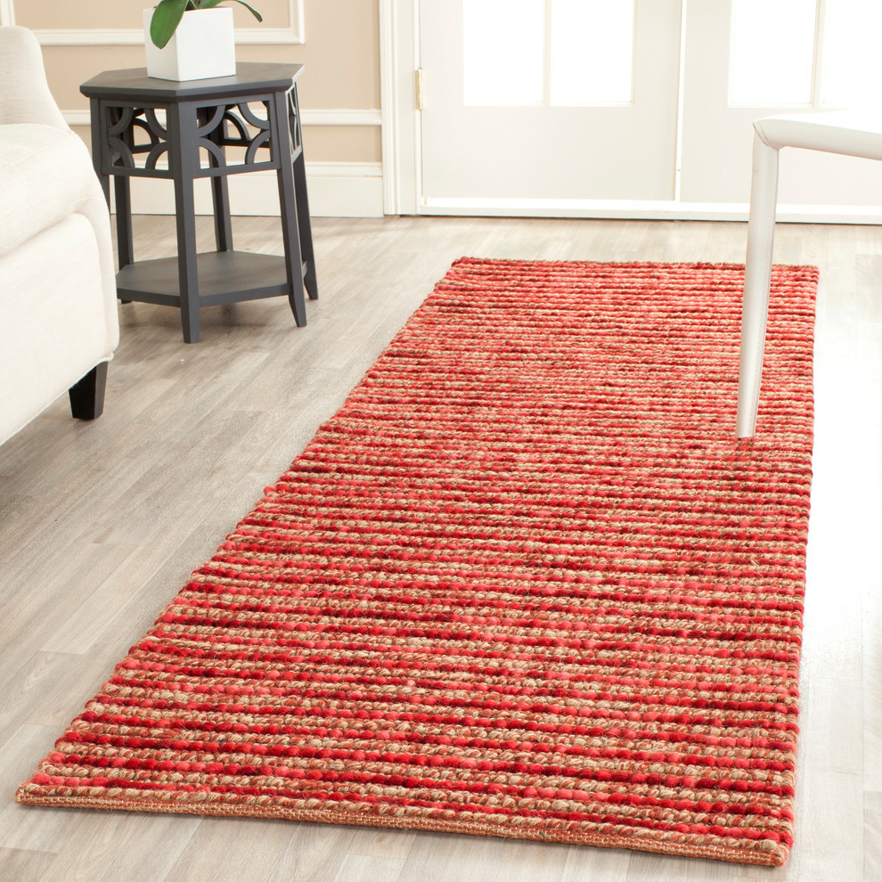 Safavieh Bohemian Collection BOH525 Rug, Red/Multi, 2'6"x8'