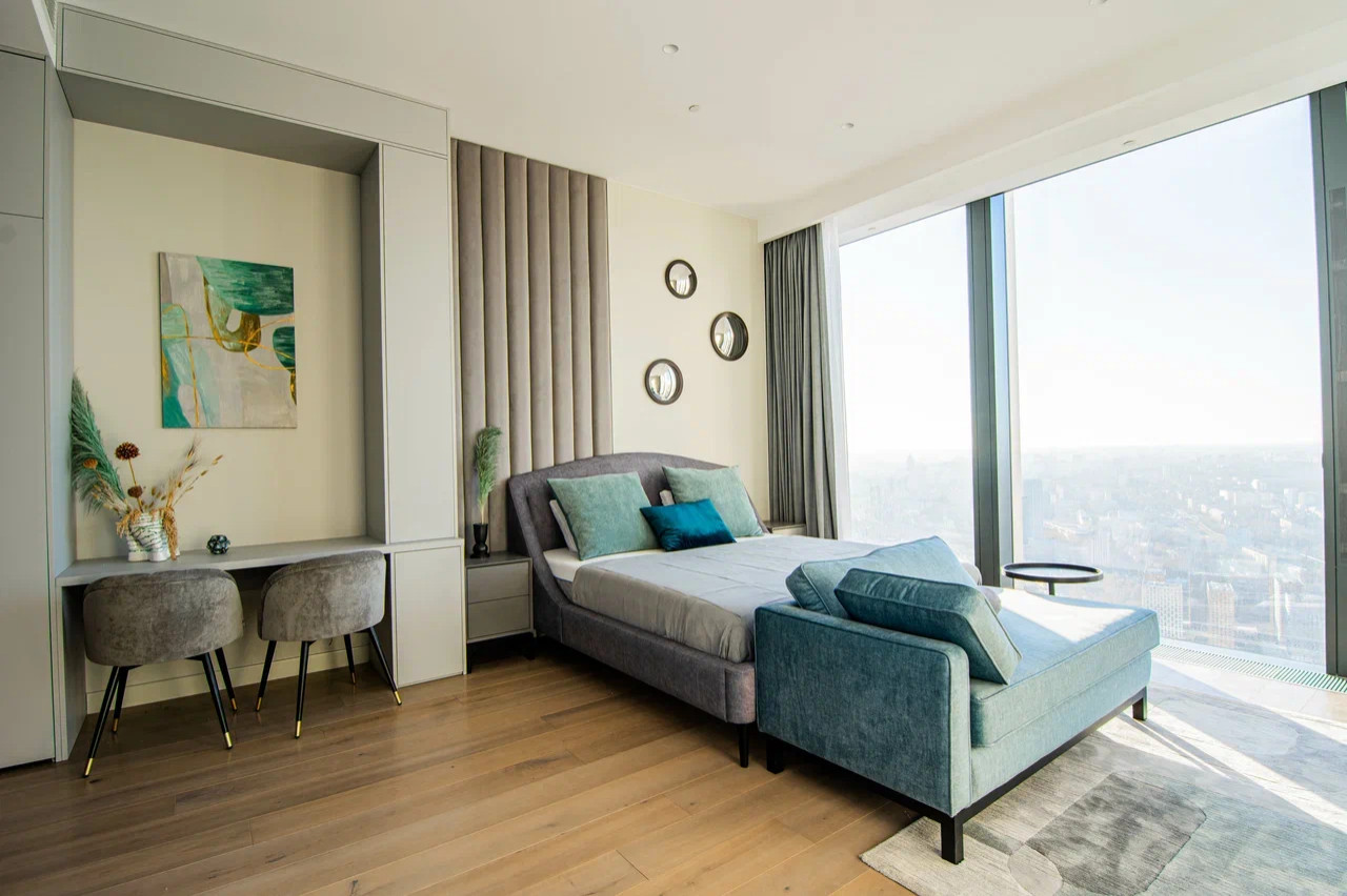 Дизайн интерьера апартаментов в Neva Towers, Москва-Сити (40 м2)