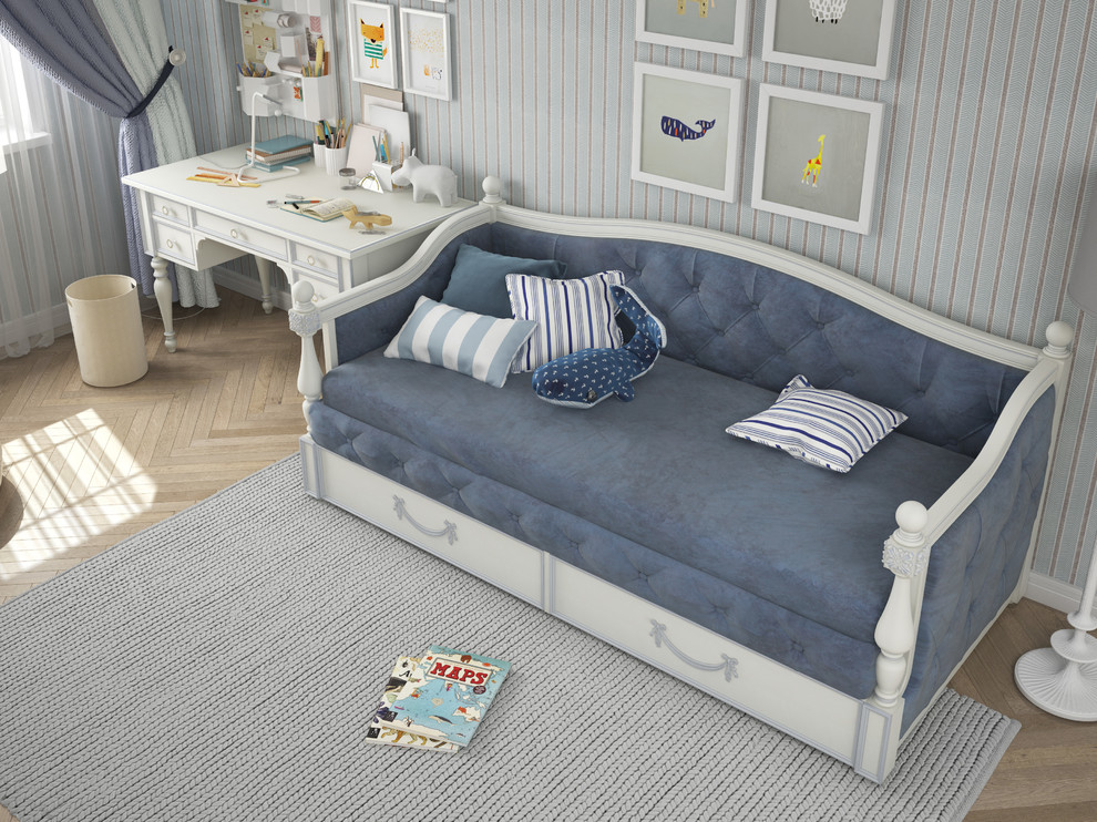 Детская комната для настоящего юного джентльмена в стиле Шеббик-шик