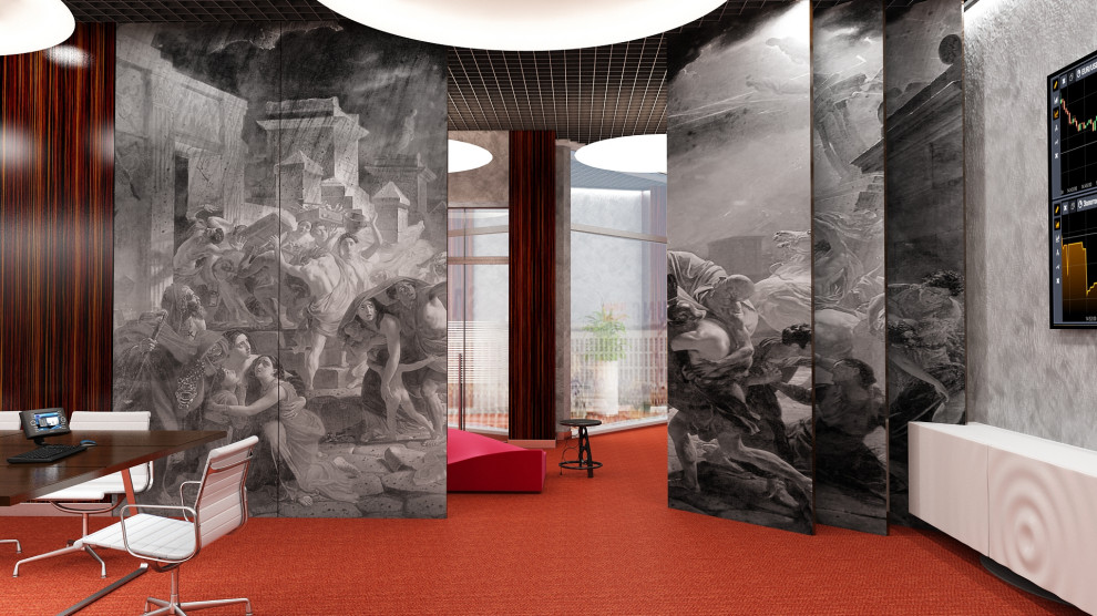 Интерьеры банка  "МИРАФ"