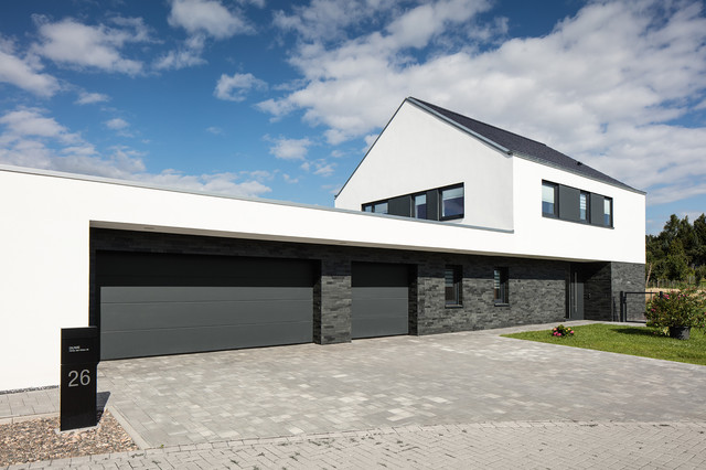 Haus Mit Garage Modern Heimidee