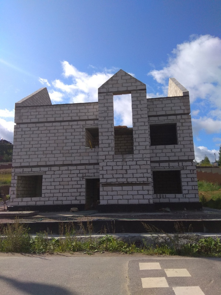 Дом из газобетона.