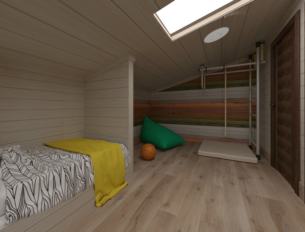 детская в мансардном этаже