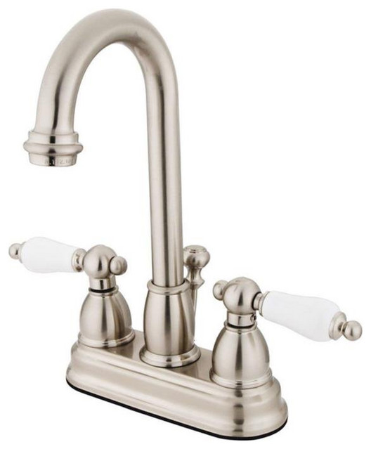 Kingston Brass 10 Double Porcelain Handle Bathroom Faucet