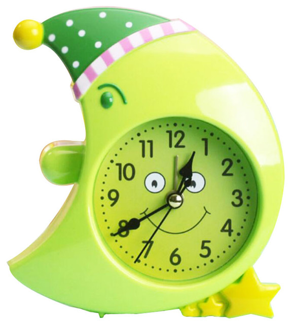 Alarm Clock Moon Random Color, Creative Alarm Clock