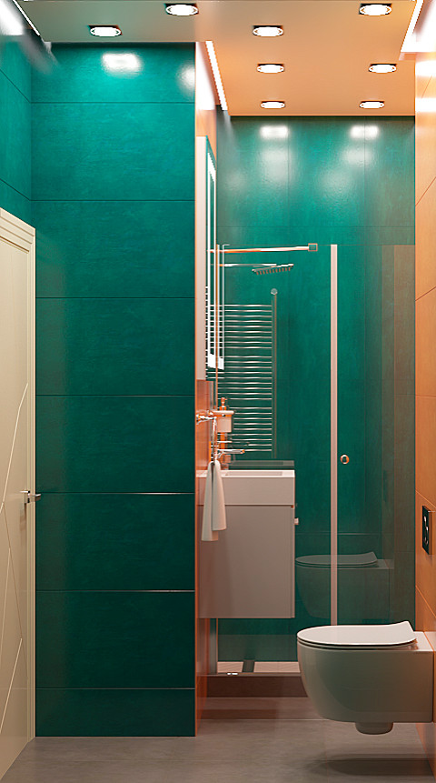 Яркая сочность. Трехкомнатная квартира на Озерной