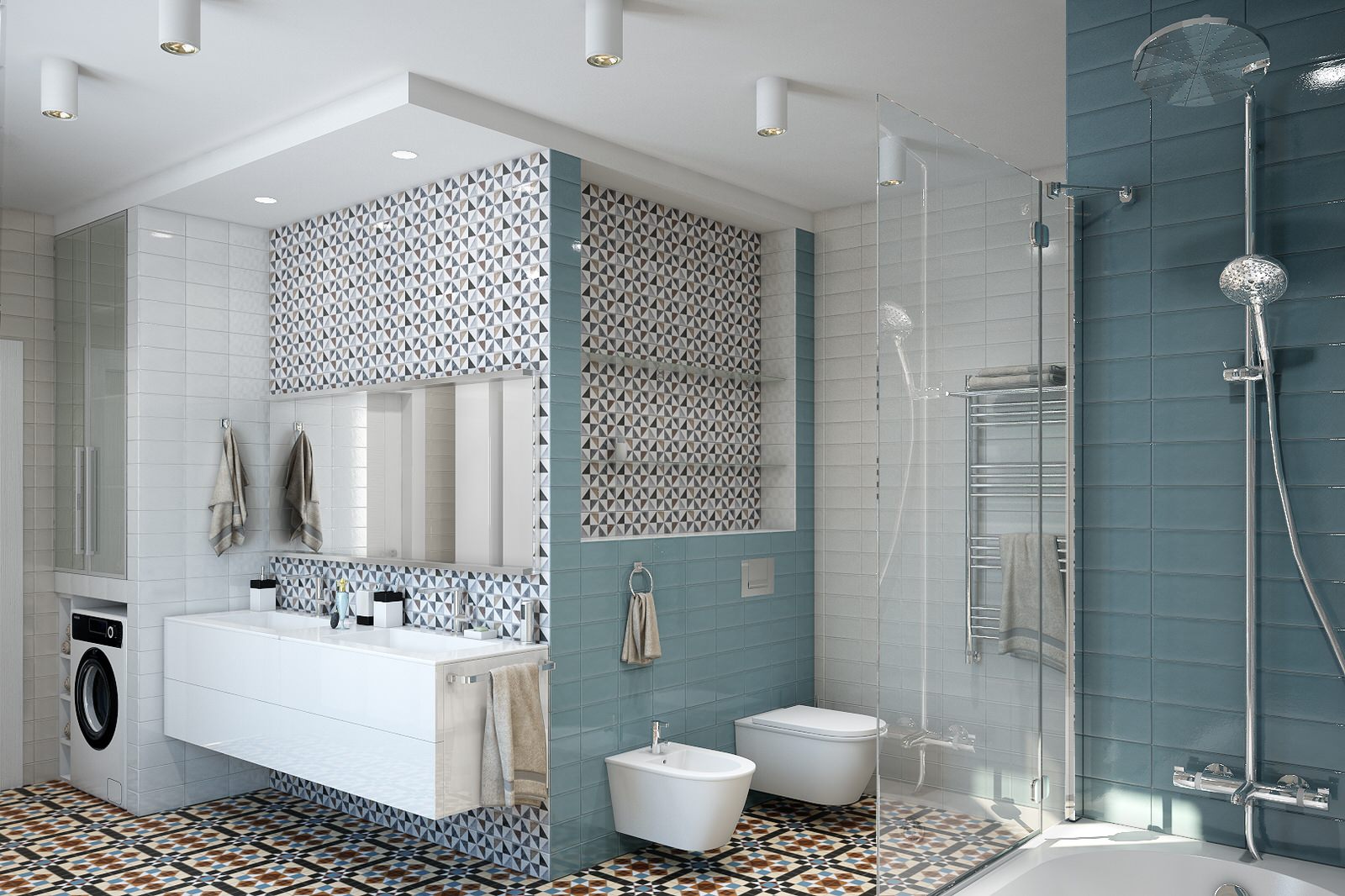 Дом для молодой пары.Ванная комната