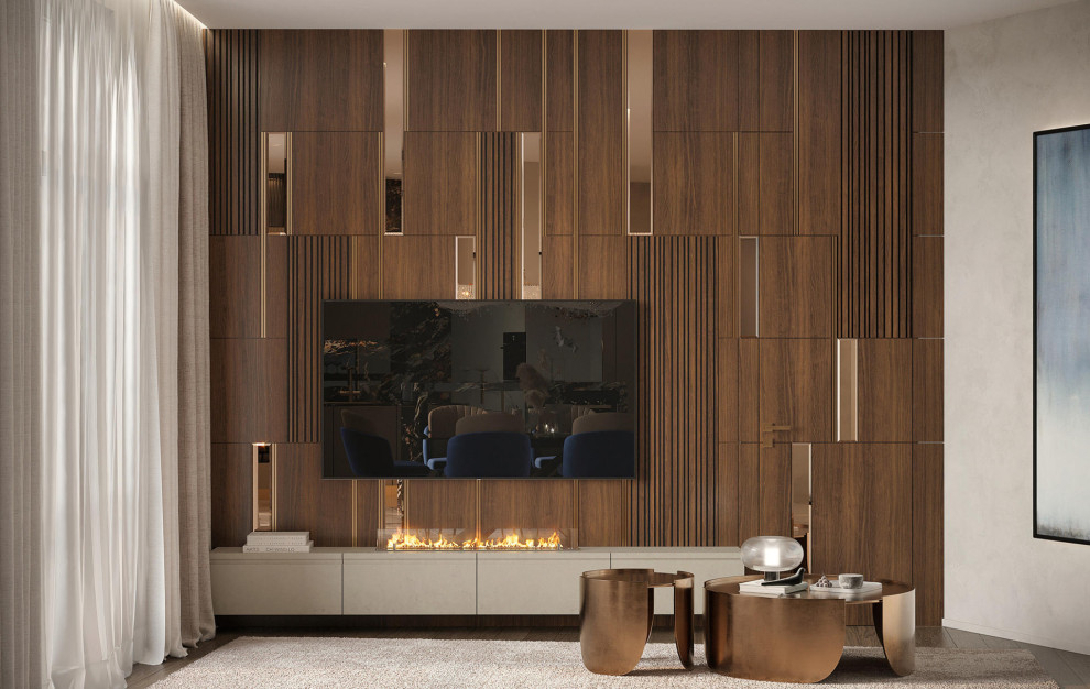 Роскошный дизайн квартиры в стиле современная классика в ЖК "Квартал Лахта парк"