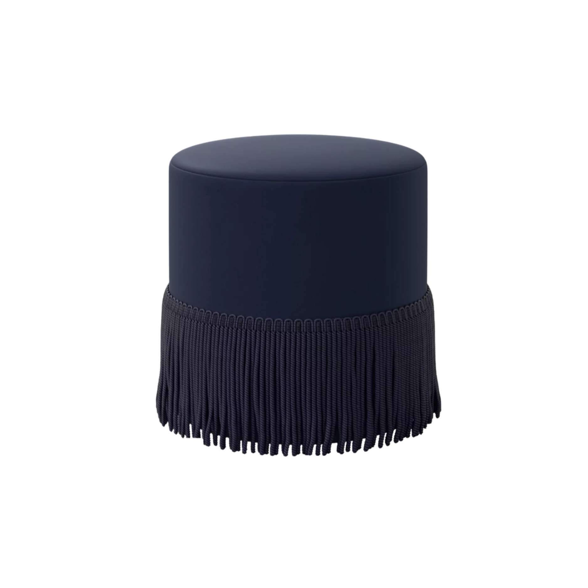 Retailer: Target | Fringe Drum Ottoman in Velvet Ink Navy - Threshold