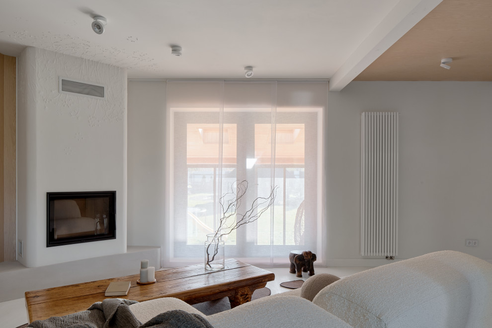 Кухня-гостиная. Разворот на 45 градусов