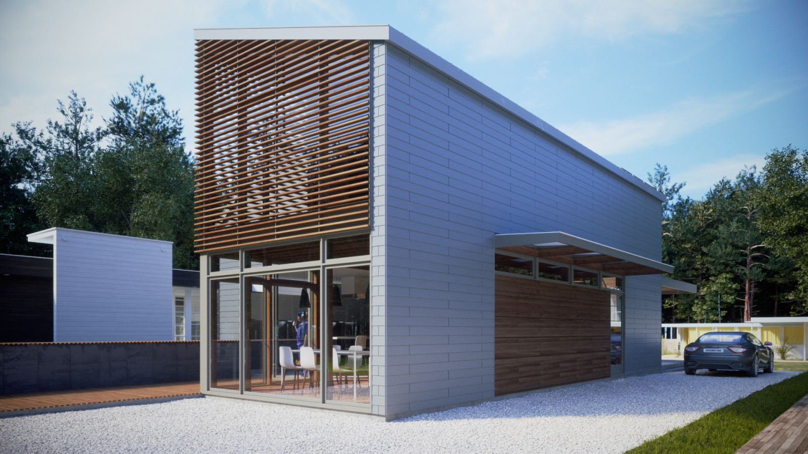 Private house. Produced for LINEOFFICE Architecture, Inc.