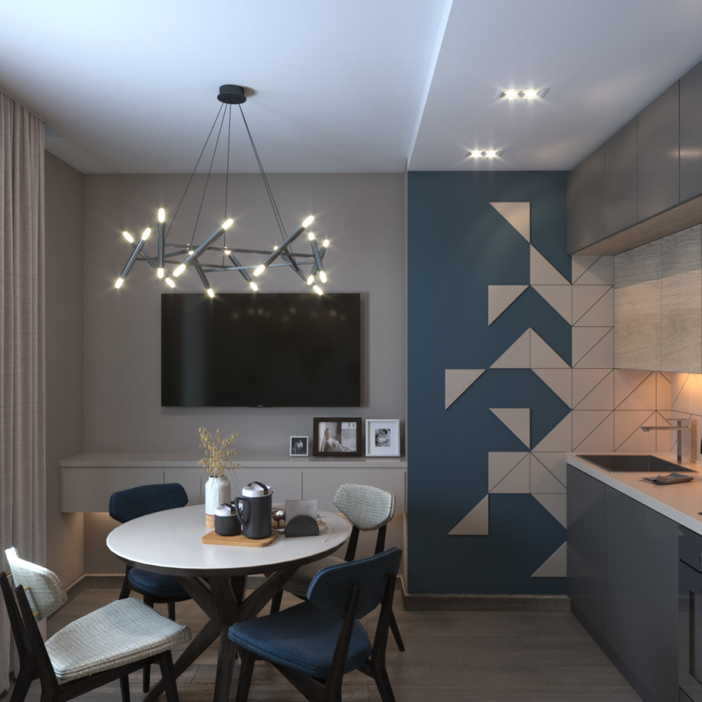 Кухня-гостиная. ул.Семьи Шамшиных