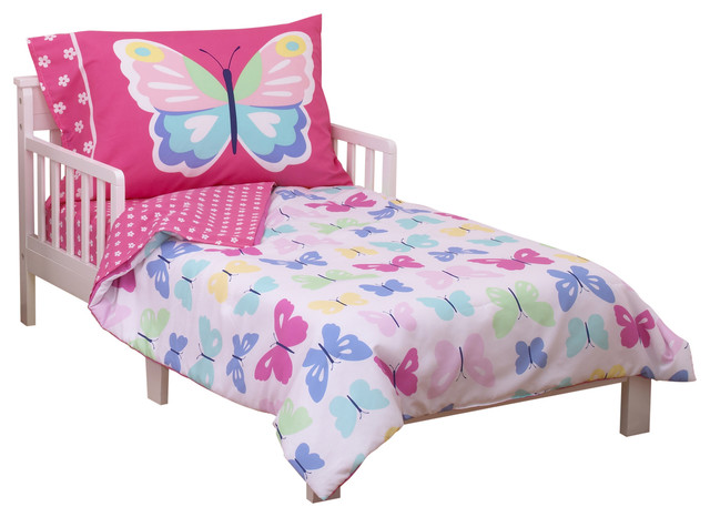 Kids Bedding Sets, Pink And Purple Toddler Bedding Sets