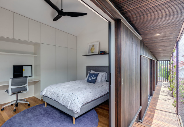 Iron Maiden House contemporary-bedroom