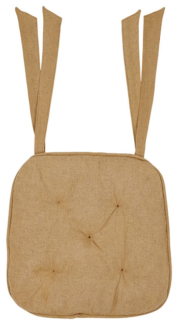 Burlap Natural Chair Pad 17 Farmhouse Seat Cushions By Vhc Burlap Natural Chair Pad 17