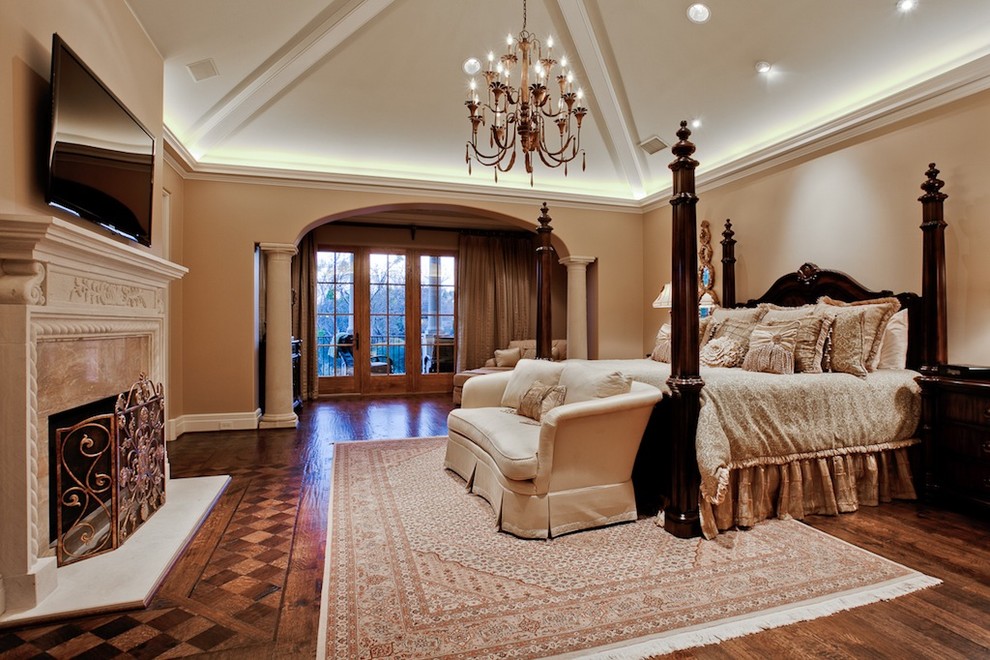 Mediterranean bedroom in Dallas.