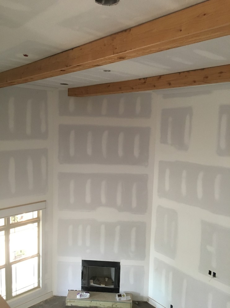 Cedar beams in new house