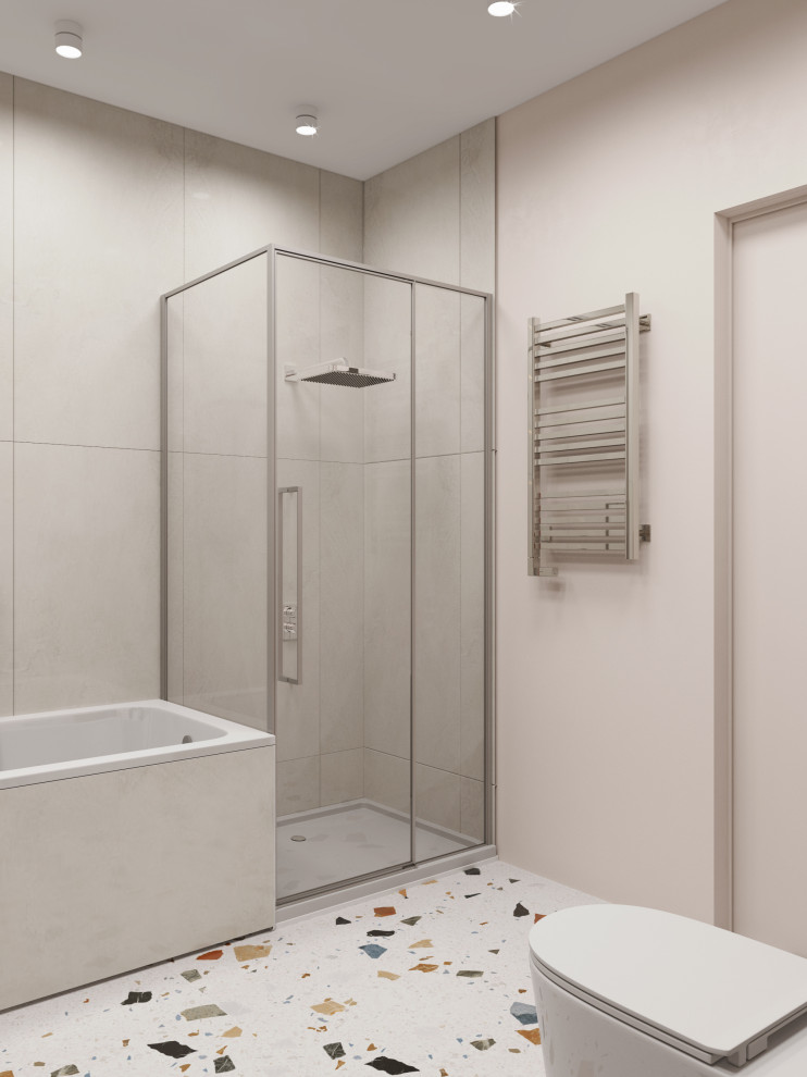 Ванная в элегантной квартире на улице Мельникайте (г.Тюмень)