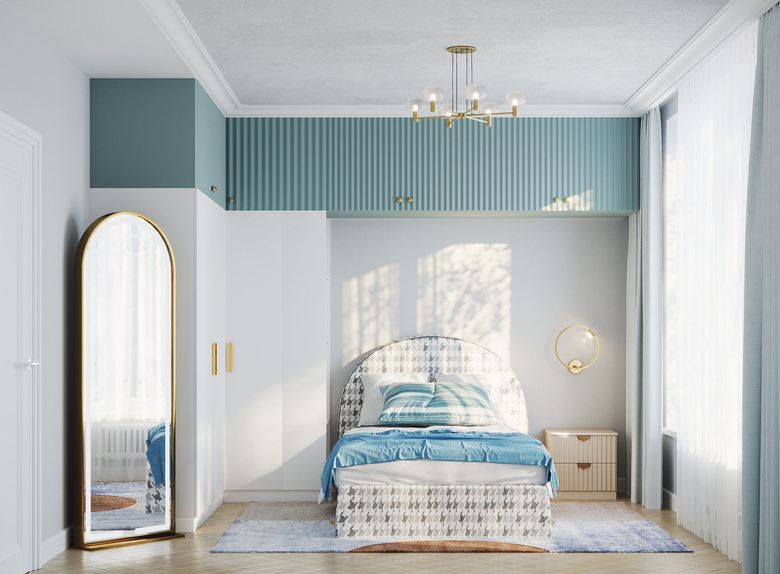 Дизайн проект интерьера коттеджа 140 кв.м.