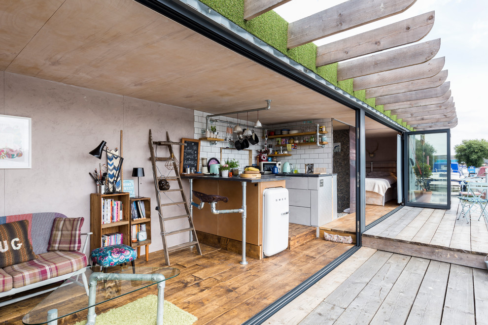 This is an example of an industrial home design in London.