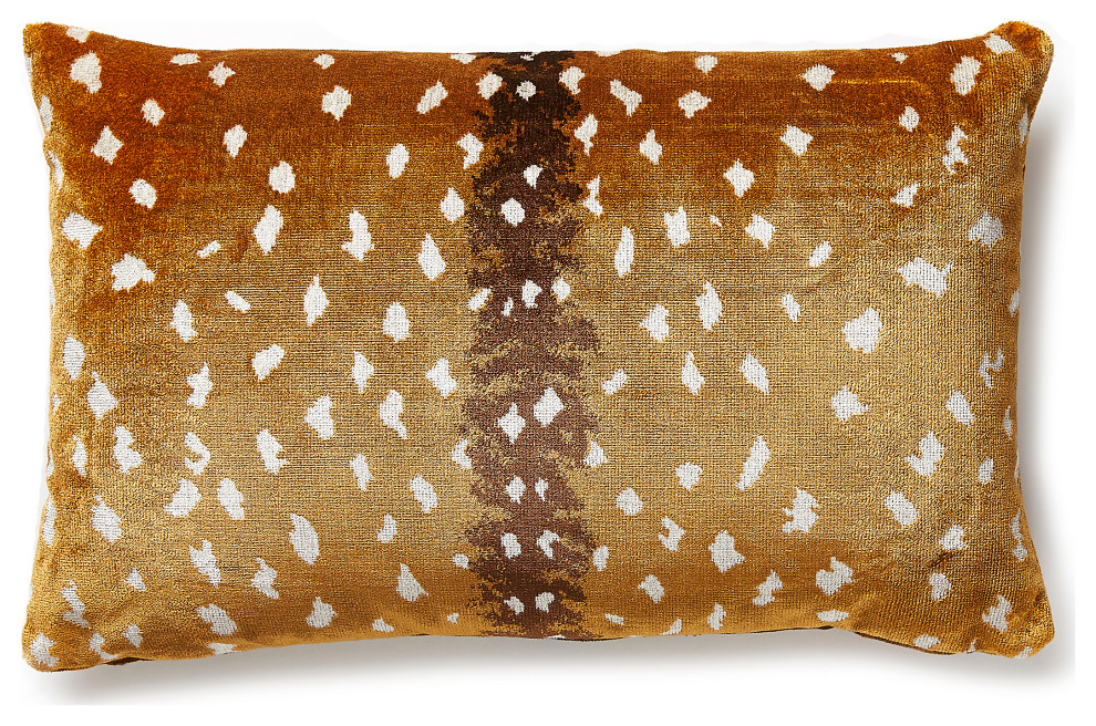 Antelope Lumbar Pillow, 22" X 14" Contemporary Decorative Pillows