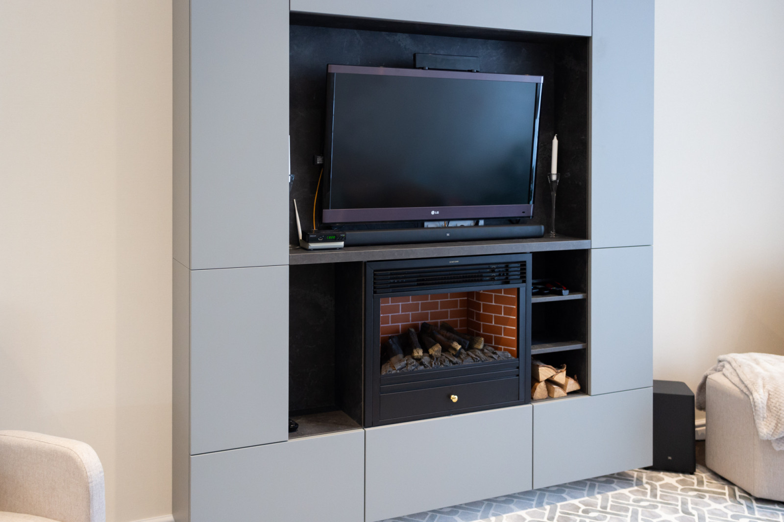 Гостиная с камином