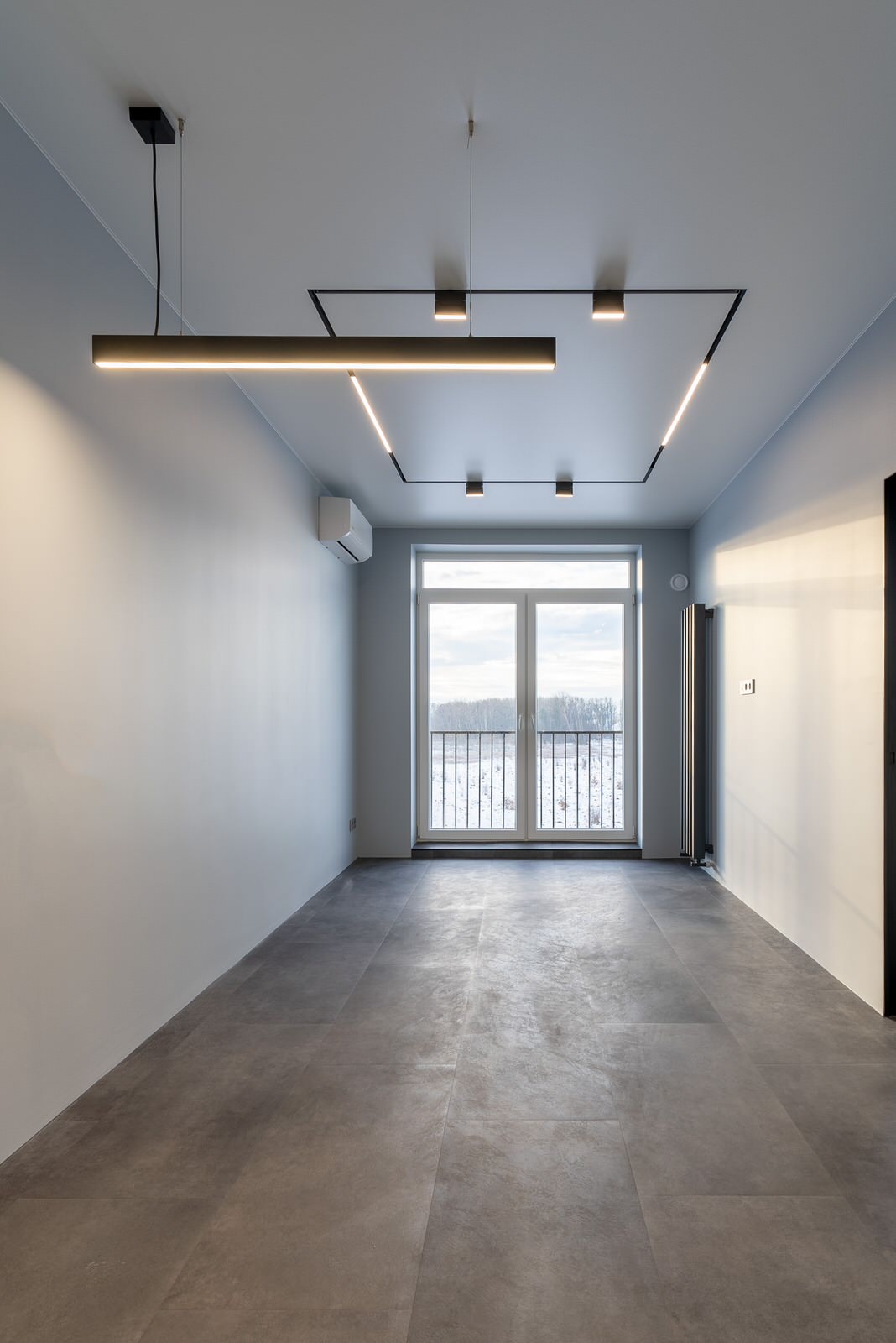 Минималистичный ремонт с лофтовыми деталями