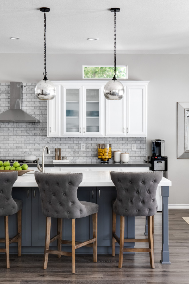 Inspiration for a transitional kitchen remodel in Orange County
