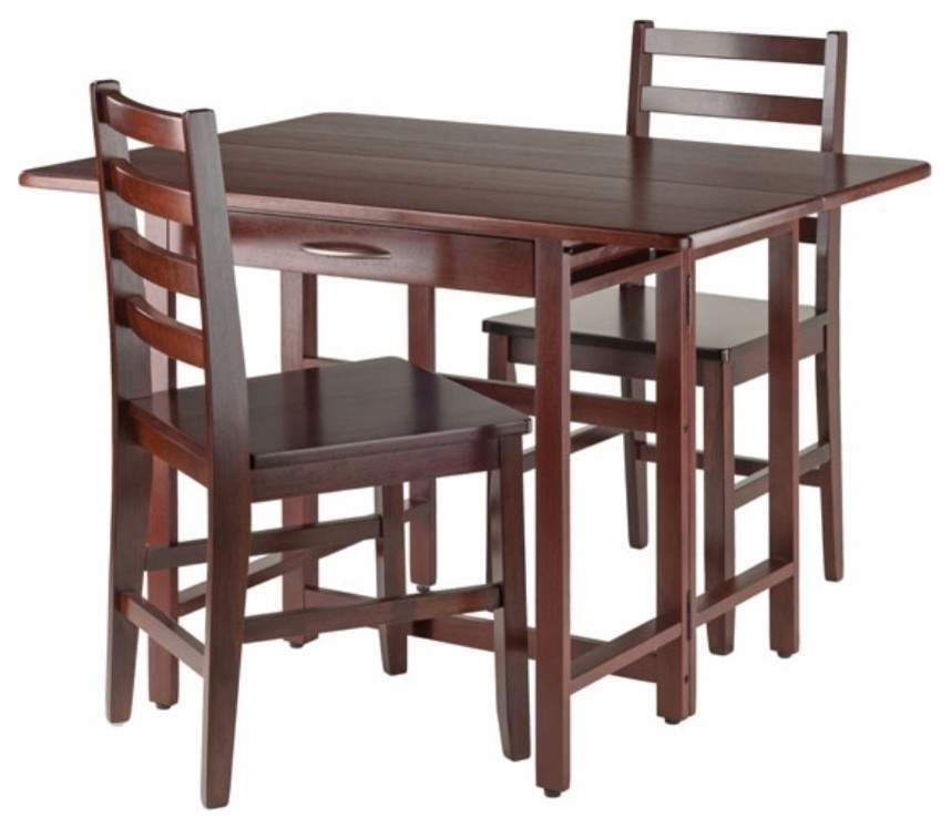 Ergode Taylor 3-Pc Set, Drop Leaf Table & 2 Ladder Back Chairs