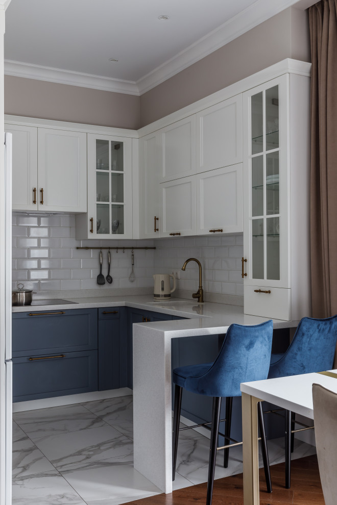 Квартира с синими акцентами