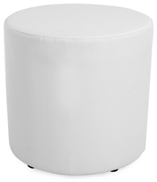 White Round Ottoman Contemporary Footstools And Ottomans by Urban 95